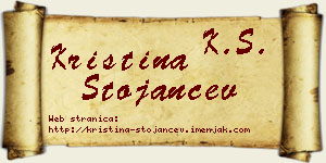 Kristina Stojančev vizit kartica